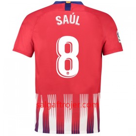 Atlético Madrid Fodboldtrøjer Saul 8 Hjemmebanesæt 2018/19 Kort ærmer